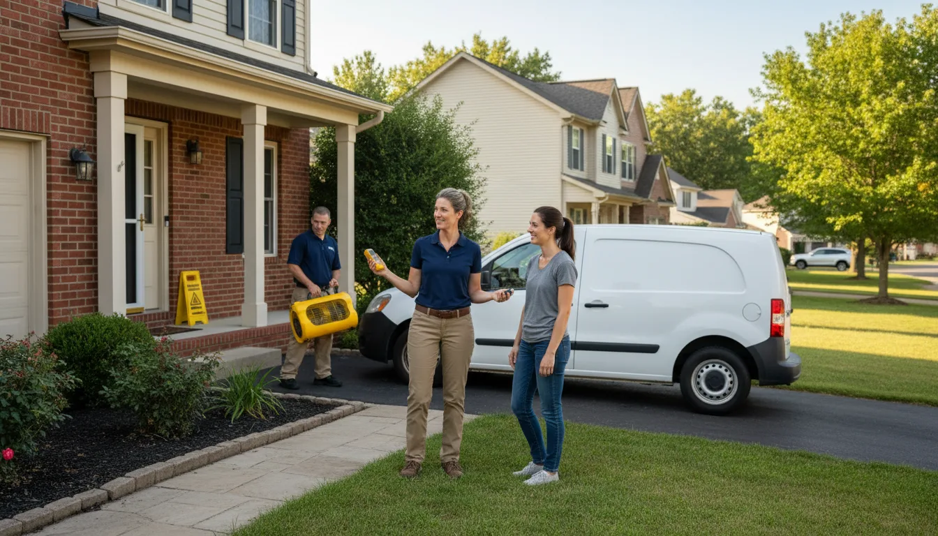 Residential water damage restoration in Junction City, KS